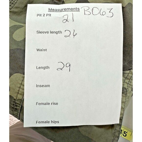 MIAMI Utility Jacket Womens L  Green Camouflage Safari Anorak Zip Up Military - Picture 13 of 13